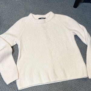 Quince 100% Cashmere Fisherman Sweater Raglan Sleeve